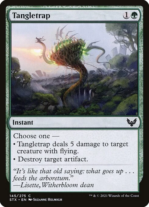 Tangletrap, carta Magic di tipo Instant illustrata da Suzanne Helmigh