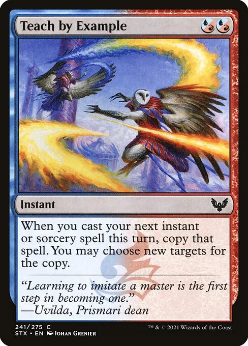 Teach by Example, carta Magic di tipo Instant illustrata da Johan Grenier