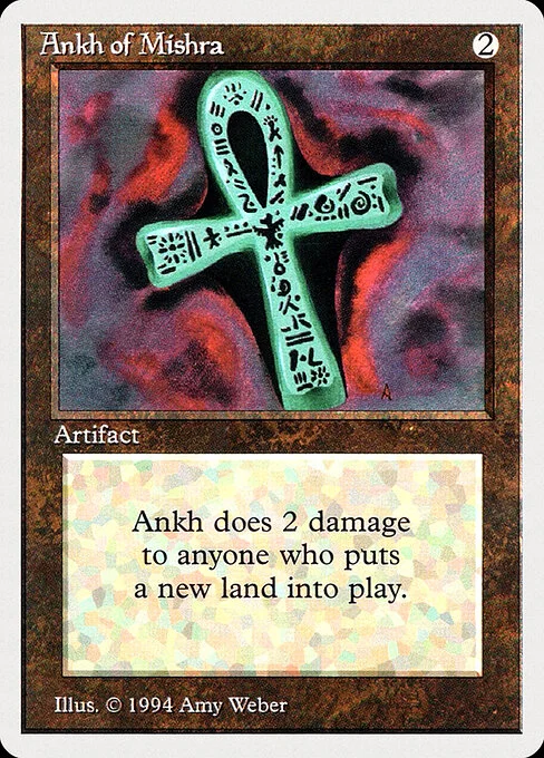 Ankh of Mishra, carta Magic di tipo Artifact illustrata da Amy Weber