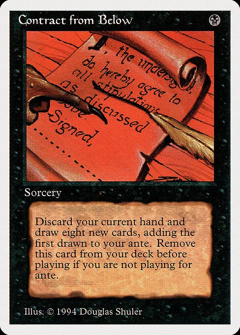 Contract from Below, carta Magic di tipo Sorcery illustrata da Douglas Shuler