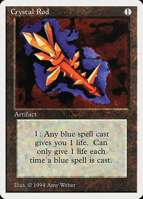 Crystal Rod, carta Magic di tipo Artifact illustrata da Amy Weber