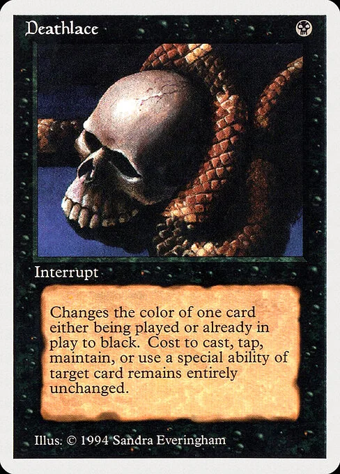 Deathlace, carta Magic di tipo Instant illustrata da Sandra Everingham