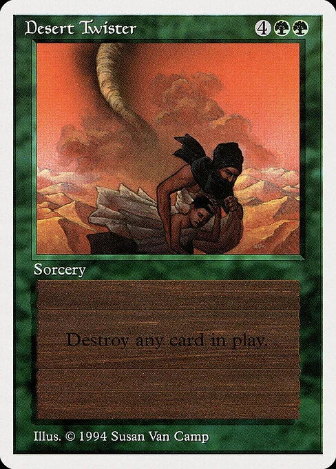 Desert Twister, carta Magic di tipo Sorcery illustrata da Susan Van Camp