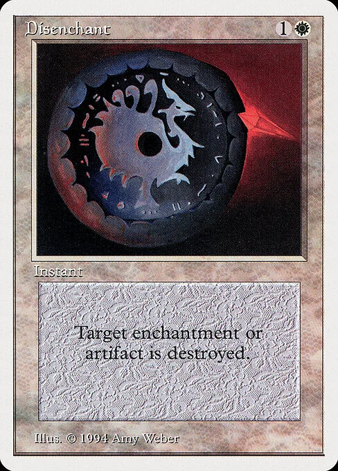 Disenchant, carta Magic di tipo Instant illustrata da Amy Weber