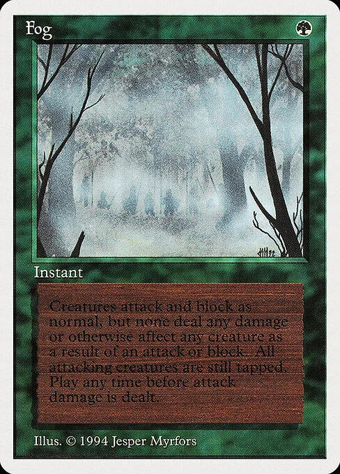 Fog, carta Magic di tipo Instant illustrata da Jesper Myrfors