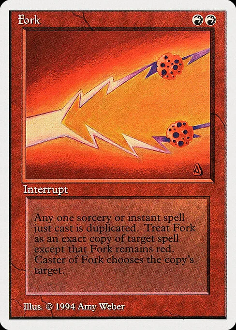 Fork, carta Magic di tipo Instant illustrata da Amy Weber