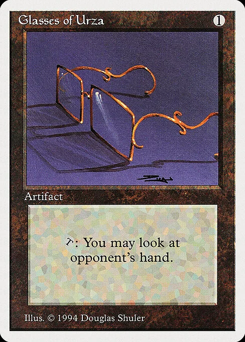 Glasses of Urza, carta Magic di tipo Artifact illustrata da Douglas Shuler