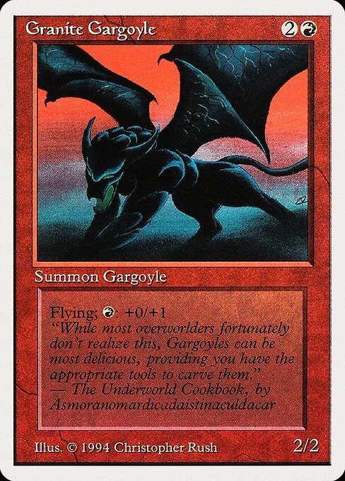 Granite Gargoyle, carta Magic di tipo Creature — Gargoyle illustrata da Christopher Rush