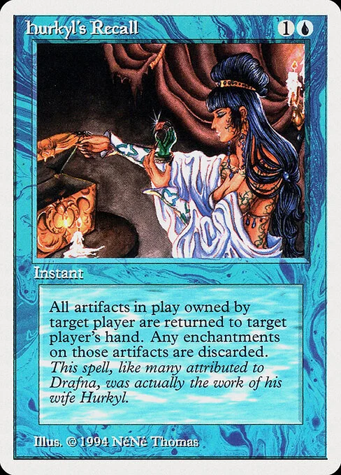 Hurkyl's Recall, carta Magic di tipo Instant illustrata da NéNé Thomas