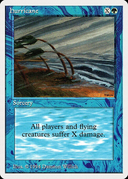 Hurricane, carta Magic di tipo Sorcery illustrata da Dameon Willich