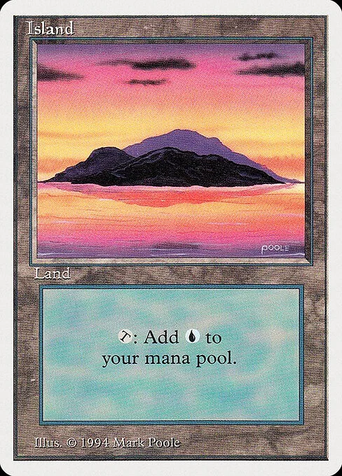 Island, carta Magic di tipo Basic Land — Island illustrata da Mark Poole