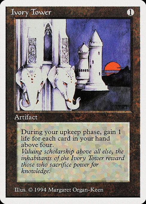 Ivory Tower, carta Magic di tipo Artifact illustrata da Margaret Organ-Kean