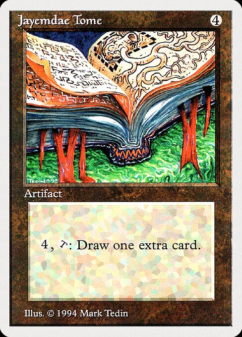 Jayemdae Tome, carta Magic di tipo Artifact — Book illustrata da Mark Tedin