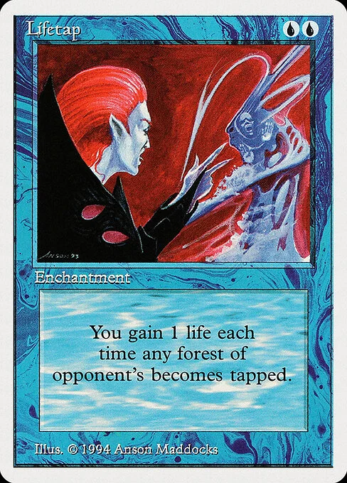Lifetap, carta Magic di tipo Enchantment illustrata da Anson Maddocks