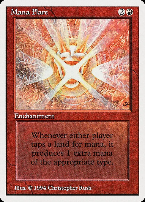 Mana Flare, carta Magic di tipo Enchantment illustrata da Christopher Rush