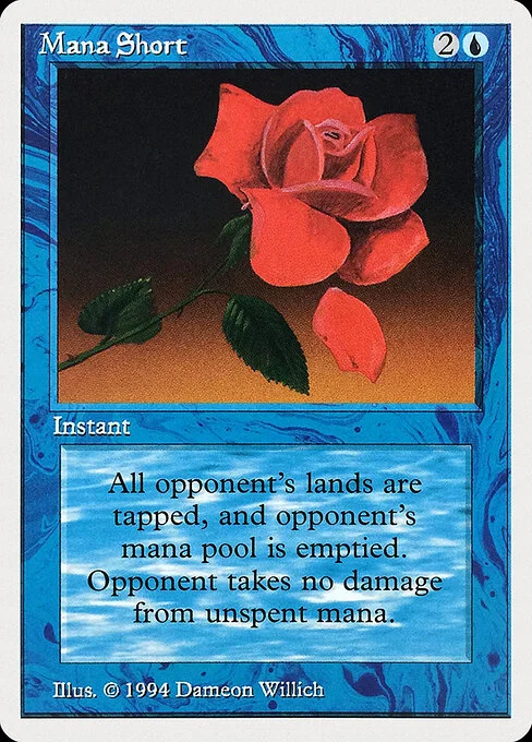 Mana Short, carta Magic di tipo Instant illustrata da Dameon Willich