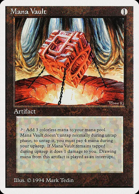 Mana Vault, carta Magic di tipo Artifact illustrata da Mark Tedin