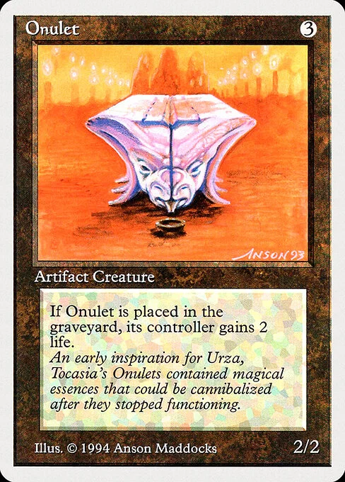 Onulet, carta Magic di tipo Artifact Creature — Construct illustrata da Anson Maddocks