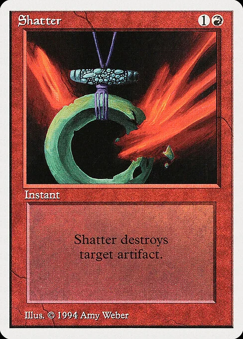 Shatter, carta Magic di tipo Instant illustrata da Amy Weber