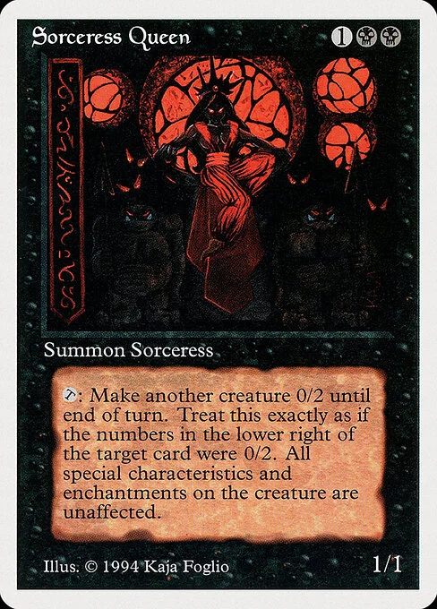 Sorceress Queen, carta Magic di tipo Creature — Human Wizard Sorcerer illustrata da Kaja Foglio