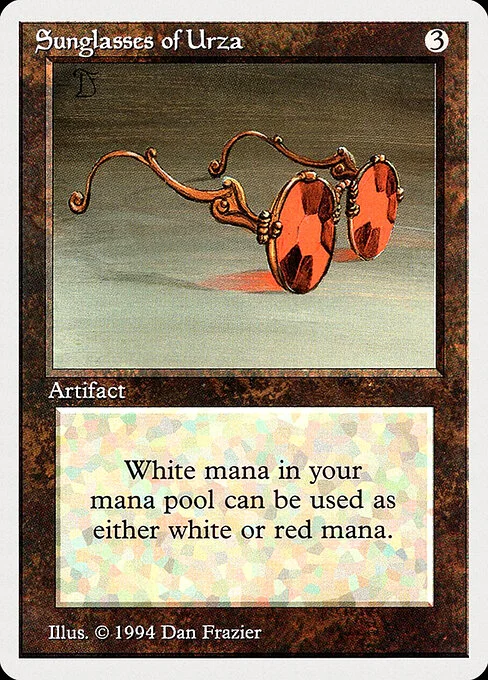 Sunglasses of Urza, carta Magic di tipo Artifact illustrata da Dan Frazier
