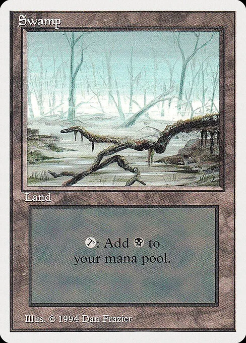 Swamp, carta Magic di tipo Basic Land — Swamp illustrata da Dan Frazier