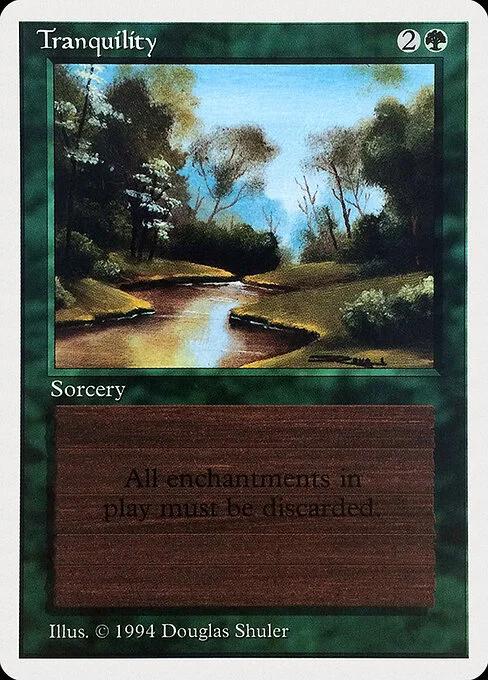 Tranquility, carta Magic di tipo Sorcery illustrata da Douglas Shuler