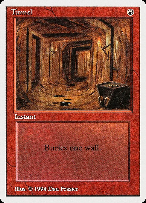 Tunnel, carta Magic di tipo Instant illustrata da Dan Frazier