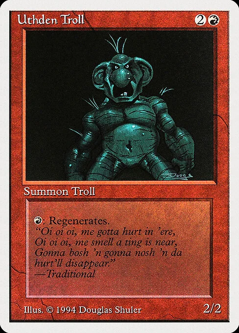 Uthden Troll, carta Magic di tipo Creature — Troll illustrata da Douglas Shuler