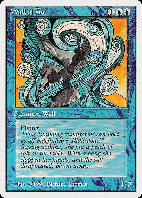 Wall of Air, carta Magic di tipo Creature — Wall illustrata da Richard Thomas