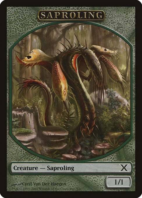 Saproling, carta Magic di tipo Token Creature — Saproling illustrata da Cyril Van Der Haegen
