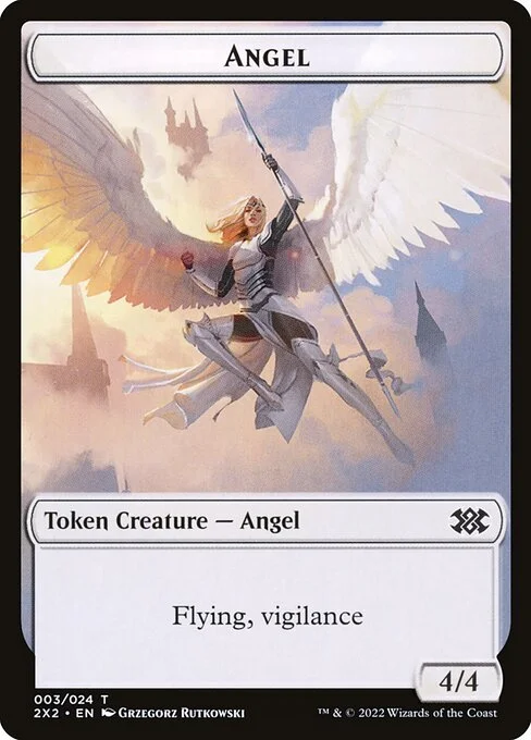 Angel, carta Magic di tipo Token Creature — Angel illustrata da Grzegorz Rutkowski