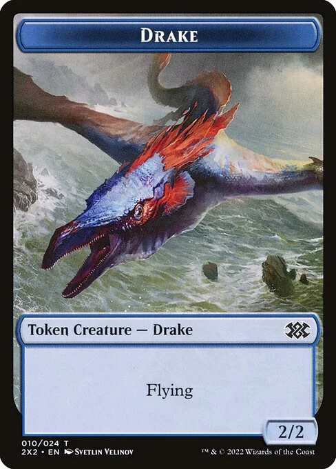 Drake, carta Magic di tipo Token Creature — Drake illustrata da Svetlin Velinov