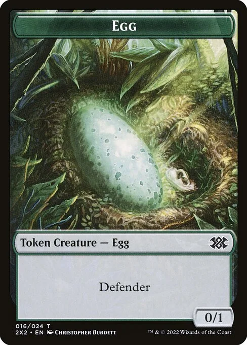 Egg, carta Magic di tipo Token Creature — Egg illustrata da Christopher Burdett