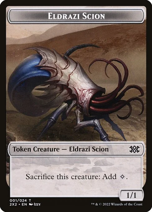 Eldrazi Scion, carta Magic di tipo Token Creature — Eldrazi Scion illustrata da Izzy