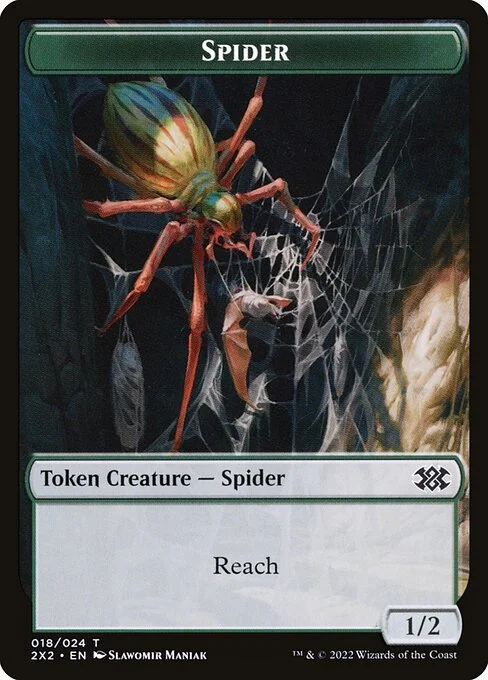 Spider, carta Magic di tipo Token Creature — Spider illustrata da Slawomir Maniak