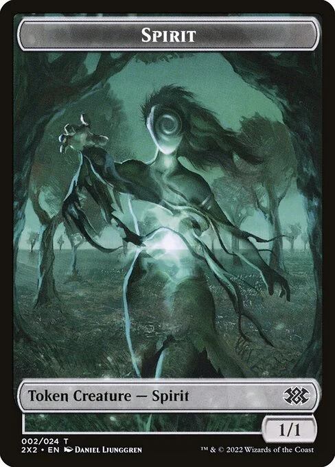 Spirit, carta Magic di tipo Token Creature — Spirit illustrata da Daniel Ljunggren