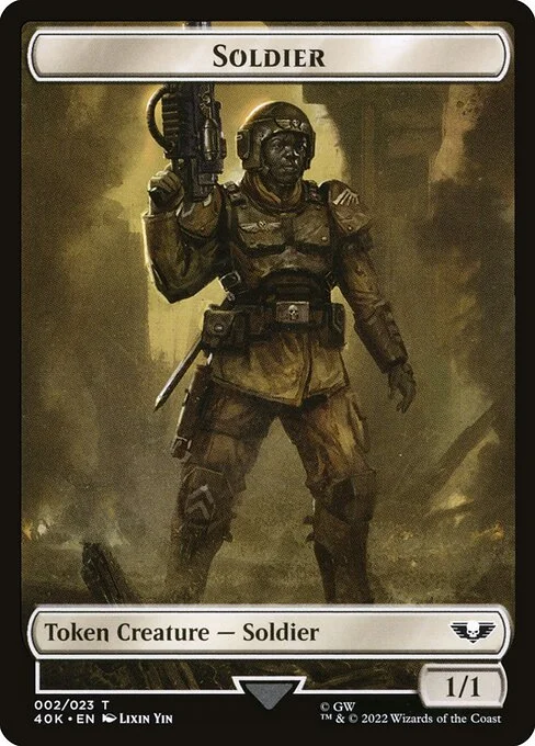 Soldier, carta Magic di tipo Token Creature — Soldier illustrata da Lixin Yin