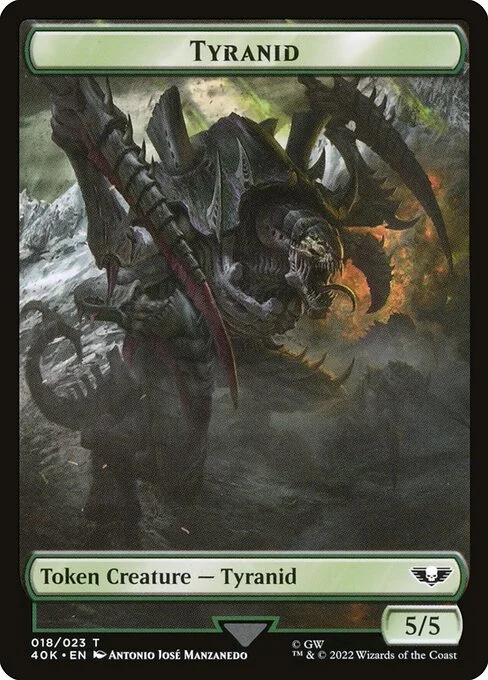 Tyranid, carta Magic di tipo Token Creature — Tyranid illustrata da Antonio José Manzanedo