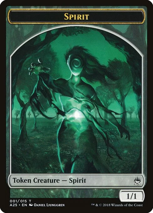 Spirit, carta Magic di tipo Token Creature — Spirit illustrata da Daniel Ljunggren
