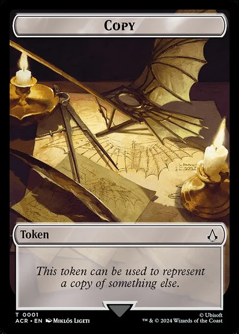 Copy, carta Magic di tipo Token illustrata da Miklós Ligeti