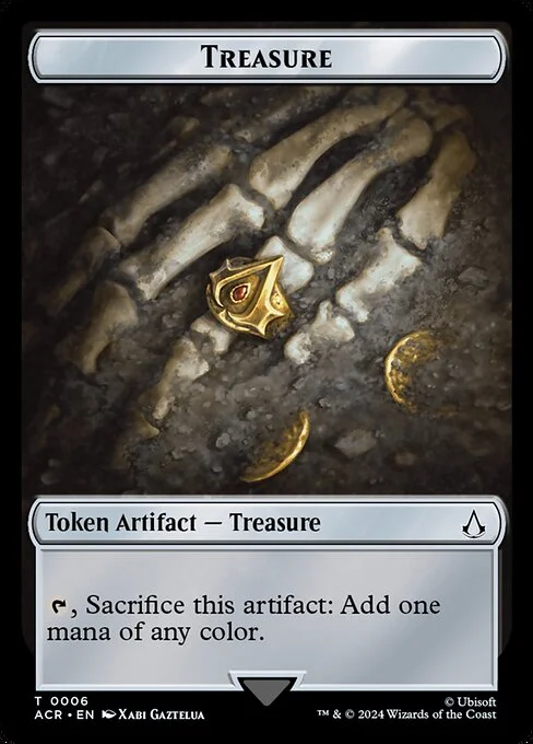 Treasure, carta Magic di tipo Token Artifact — Treasure illustrata da Xabi Gaztelua