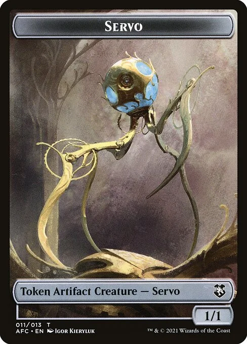 Servo, carta Magic di tipo Token Artifact Creature — Servo illustrata da Igor Kieryluk