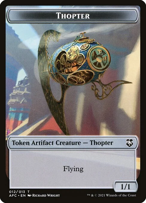 Thopter, carta Magic di tipo Token Artifact Creature — Thopter illustrata da Richard Wright