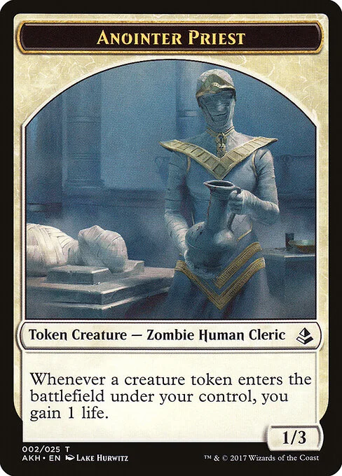 Anointer Priest, carta Magic di tipo Token Creature — Zombie Human Cleric illustrata da Lake Hurwitz