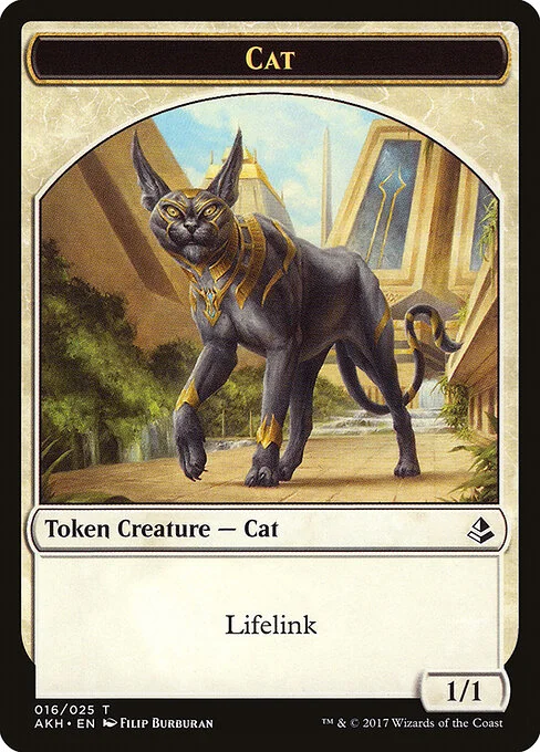 Cat, carta Magic di tipo Token Creature — Cat illustrata da Filip Burburan