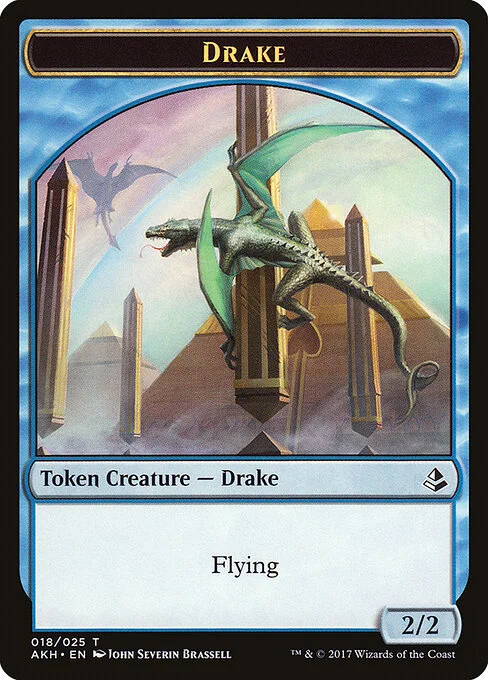 Drake, carta Magic di tipo Token Creature — Drake illustrata da John Severin Brassell