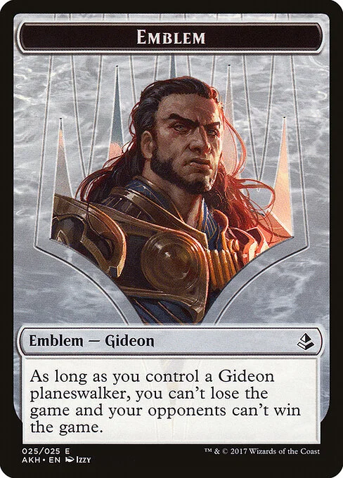 Gideon of the Trials Emblem, carta Magic di tipo Emblem — Gideon illustrata da Izzy