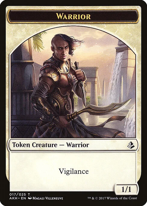 Warrior, carta Magic di tipo Token Creature — Warrior illustrata da Magali Villeneuve