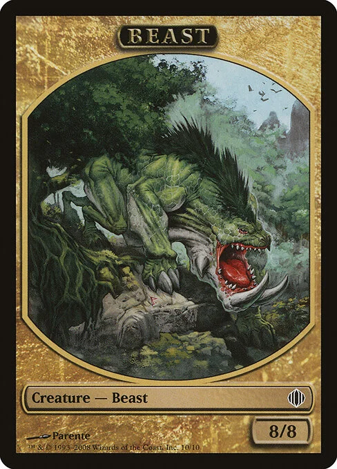 Beast, carta Magic di tipo Token Creature — Beast illustrata da Paolo Parente